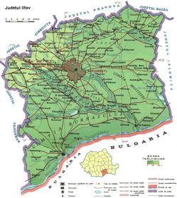 Harta Judetului Ilfov