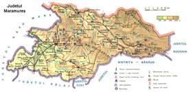 Harta Judetului Maramures