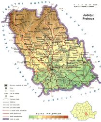 Harta Judetului Prahova