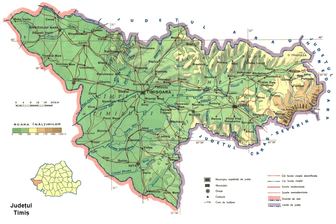 Harta Judetului Timis