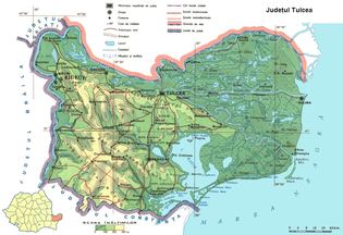 Harta Judetului Tulcea