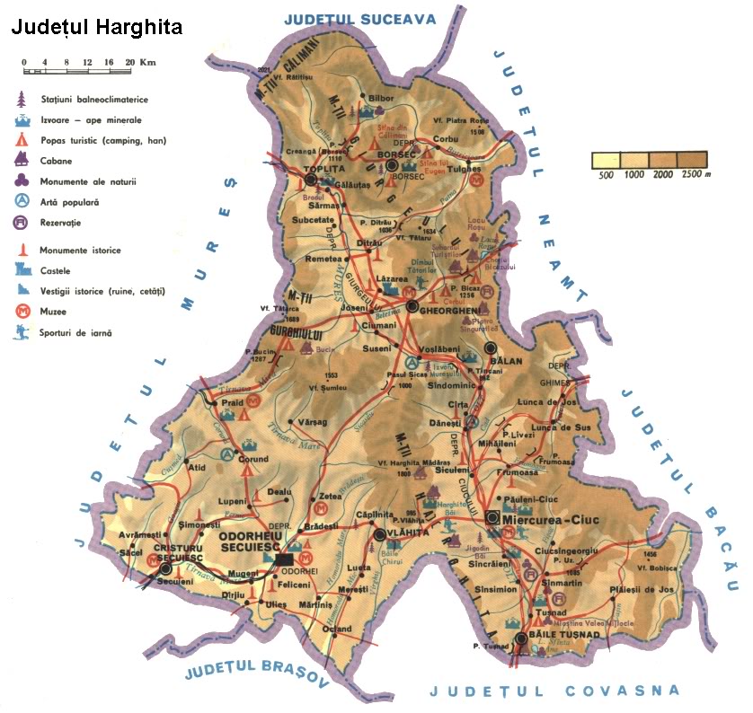 localitatea praid harta Judetul Harghita   Harta Romaniei